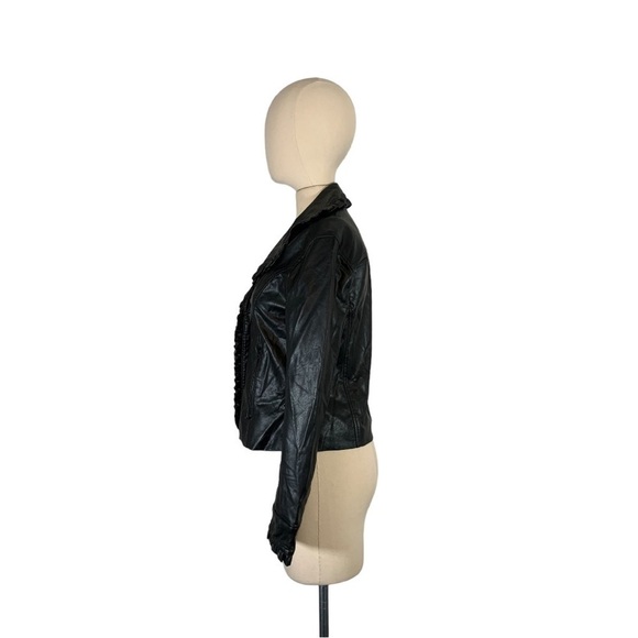 Catherine Malandrino Faux Leather Jacket Size Medium - Picture 3 of 13